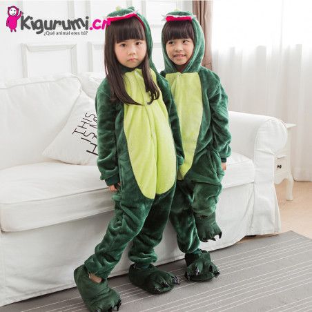 Disfraz De Dinosaurio Para Ninos Pijamas Kigurumi Costa Rica Tamano 110 95 Cm A 1 15 M