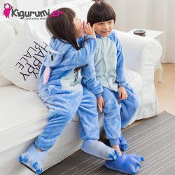 Pijama Stitch Azul Niños Disfraz Stitch GENERICO