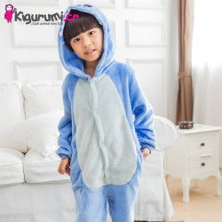Pijama de Stitch para Niños - Disfraz Kigurumi de Disney para Niños Tamaño  110 (95 cm a 1,15 m)