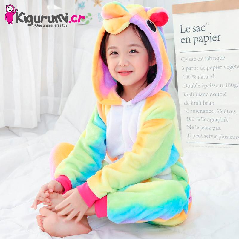 Pijama de Unicornio de Colores Costa Rica - Disfraces para Niños Tamaño 110 cm a 1,15 m)