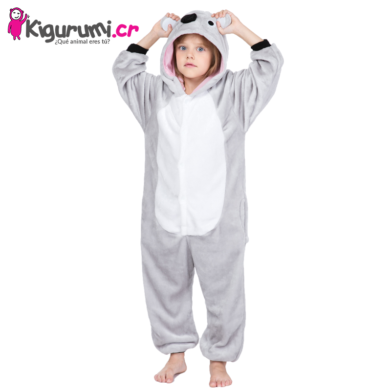 Kigurumi Koala Niños disfraces enteros de animales Tamaño 130 (1,16 1,35 m)