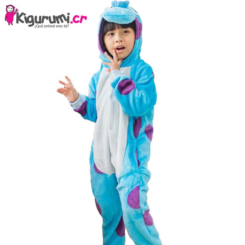 Favor Manifestación Vacilar Kigurumi de Sullivan de Monster Inc. - pijamas completas para niños Tamaño  110 (95 cm a 1,15 m)