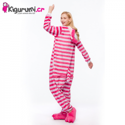 Pijamas animales disfraz de Gato de Chesire para Adultos S a 1,55 m)