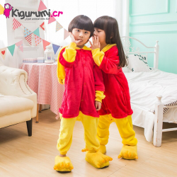 Disfraz de Winnie Pooh - Pijama de Oso para Niños Tamaño 110 (95 a 1,15 m)