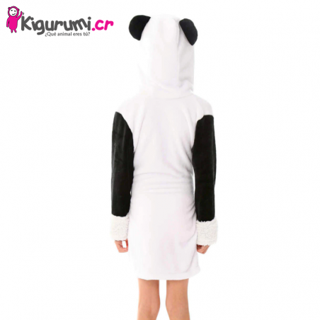 Bata de Baño Panda para Niños - Albornoz de Osito Panda Tamaño 110 (95