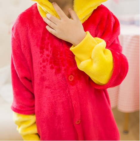Disfraz de Winnie - Pijama de Oso para Niños Tamaño (95 cm a 1,15